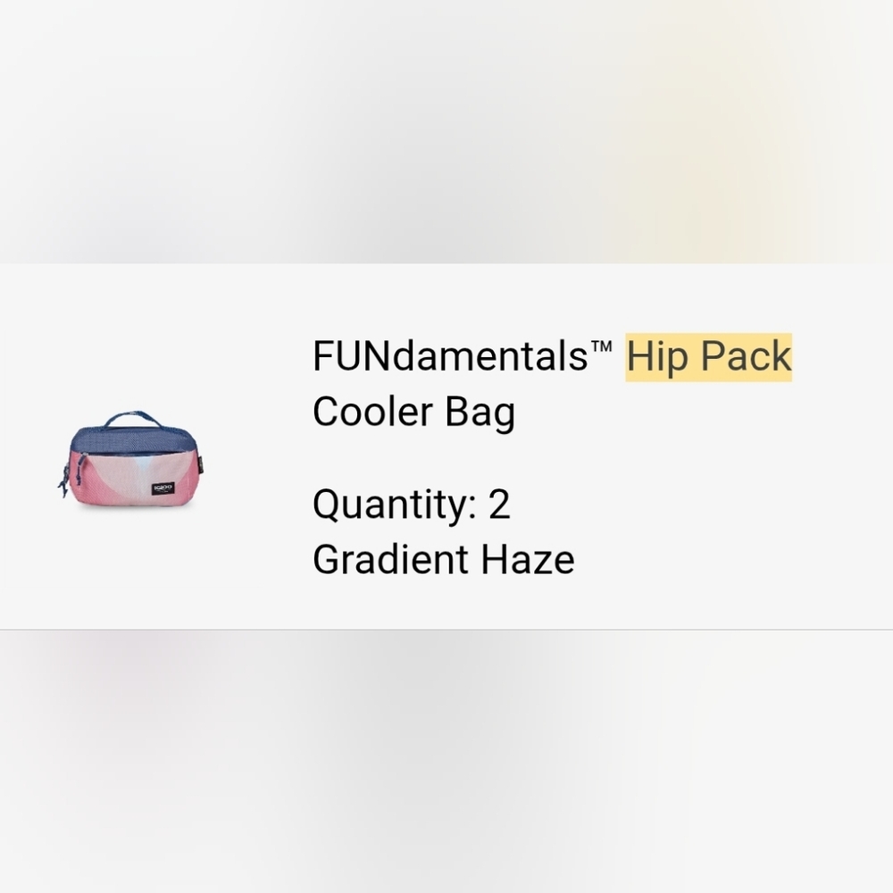IGLOO Cooler Hip Pack Gradient Haze